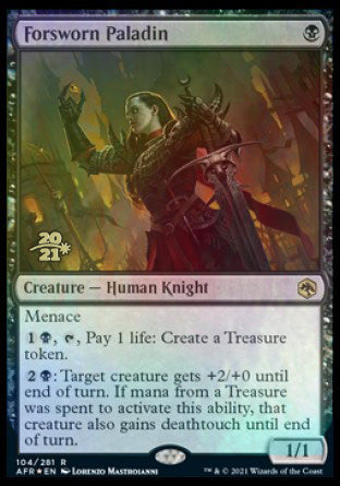 Forsworn Paladin [Dungeons & Dragons: Adventures in the Forgotten Realms Prerelease Promos] | Gate City Games LLC