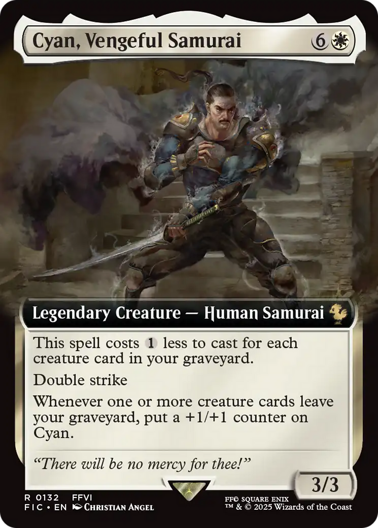 Cyan, Vengeful Samurai (Extended Art) [FINAL FANTASY Commander] | Gate City Games LLC