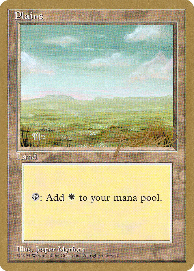 Plains (mj364) (Mark Justice) [Pro Tour Collector Set] | Gate City Games LLC