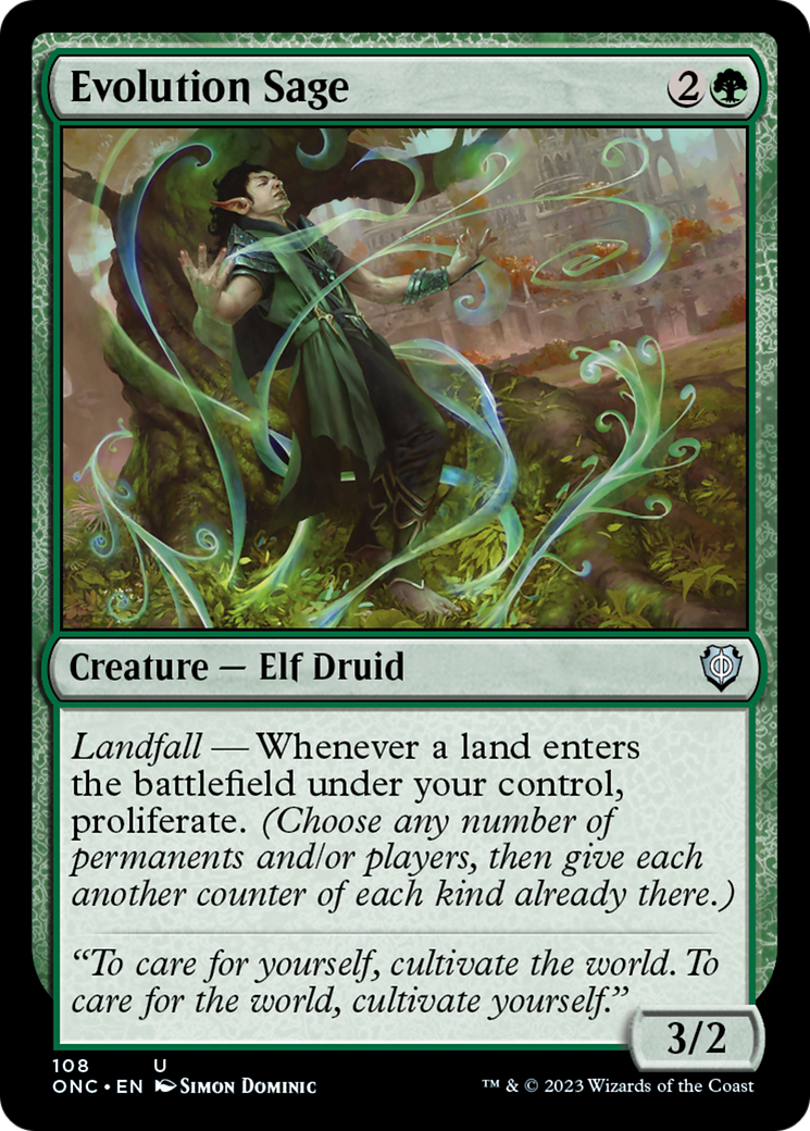 Evolution Sage [Phyrexia: All Will Be One Commander] | Gate City Games LLC