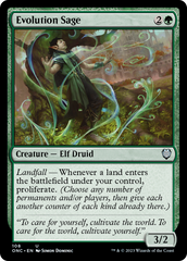 Evolution Sage [Phyrexia: All Will Be One Commander] | Gate City Games LLC