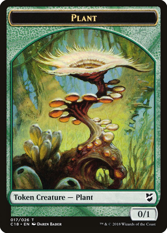 Beast (013) // Plant Double-Sided Token [Commander 2018 Tokens] | Gate City Games LLC