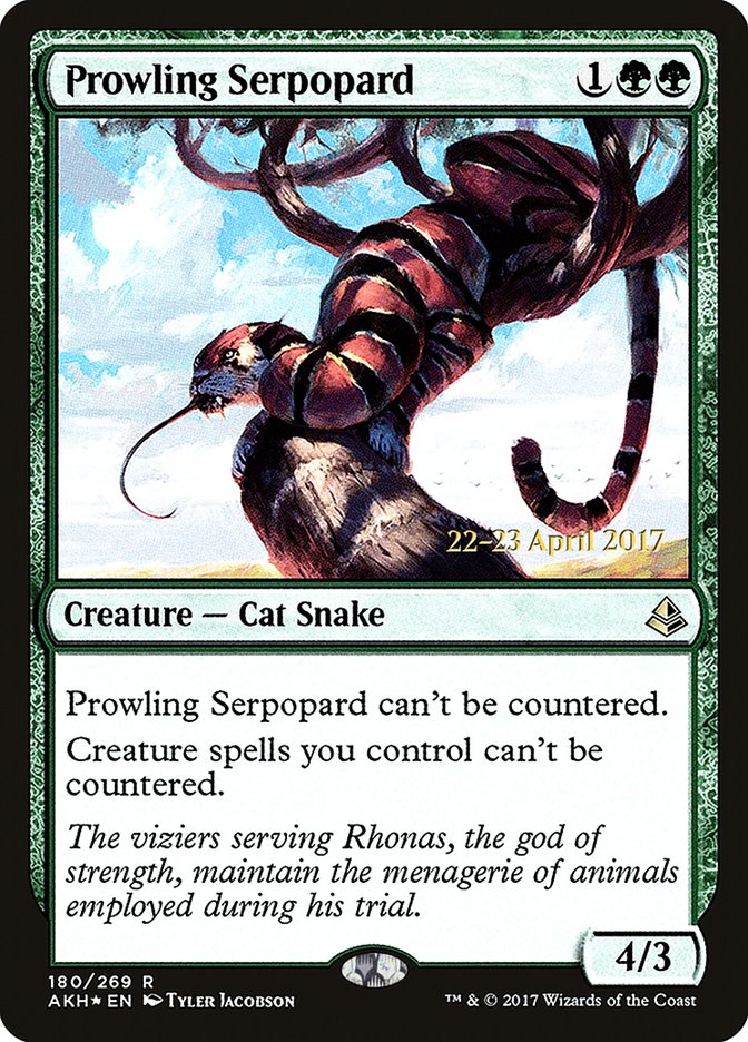 Prowling Serpopard [Amonkhet Prerelease Promos] | Gate City Games LLC