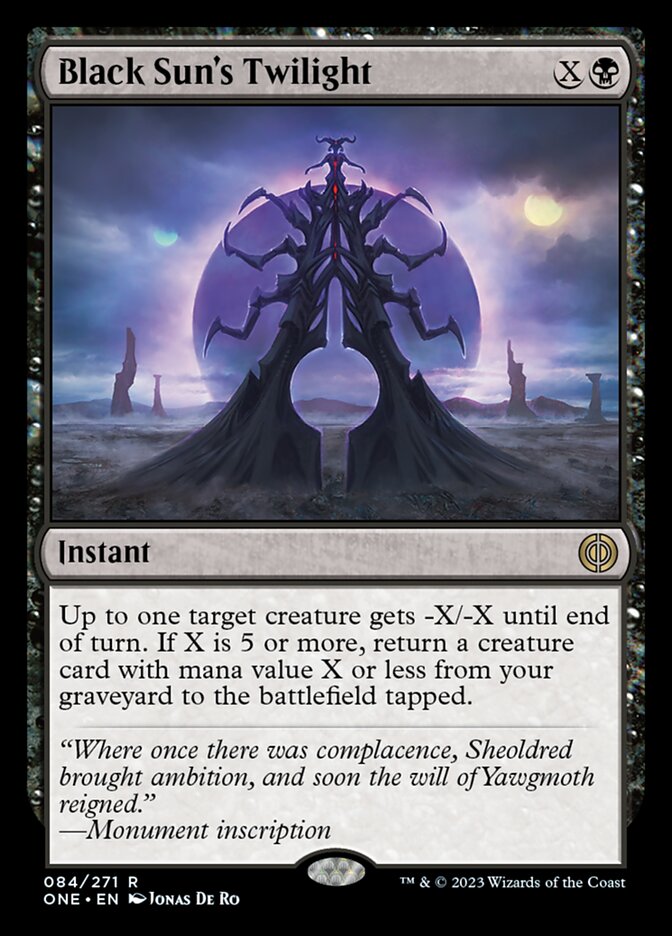 Black Sun's Twilight [Phyrexia: All Will Be One] | Gate City Games LLC