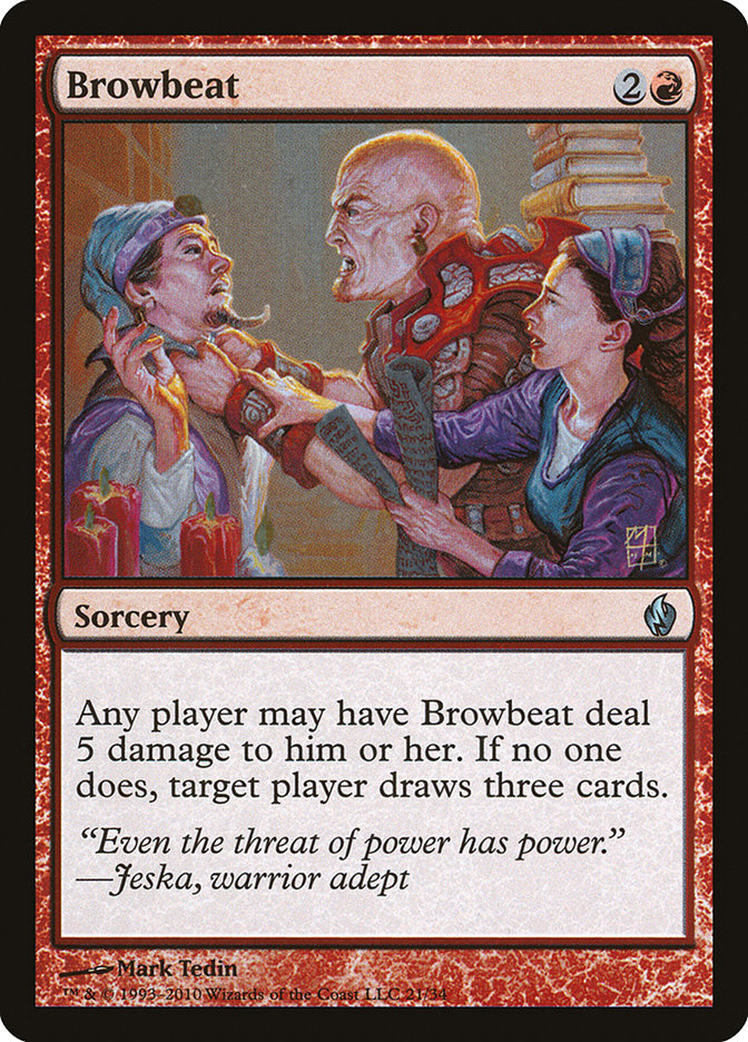 Browbeat [Premium Deck Series: Fire and Lightning] | Gate City Games LLC