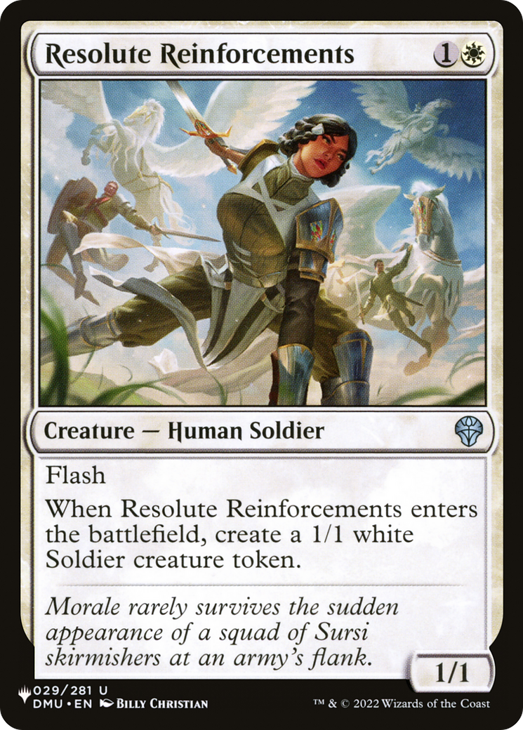 Resolute Reinforcements [The List Reprints] | Gate City Games LLC