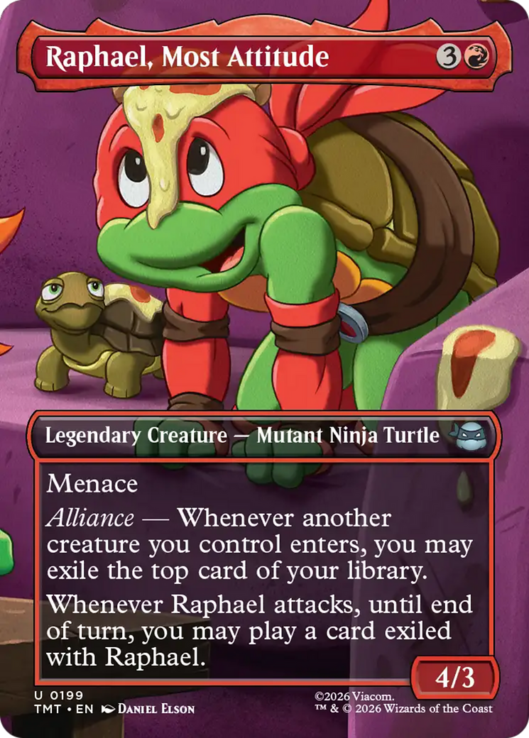 Raphael, Most Attitude (Borderless) [Teenage Mutant Ninja Turtles] | Gate City Games LLC
