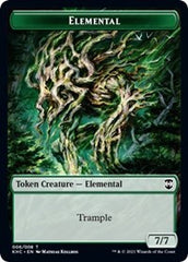 Elemental // Elf Warrior Double-Sided Token [Kaldheim Commander Tokens] | Gate City Games LLC