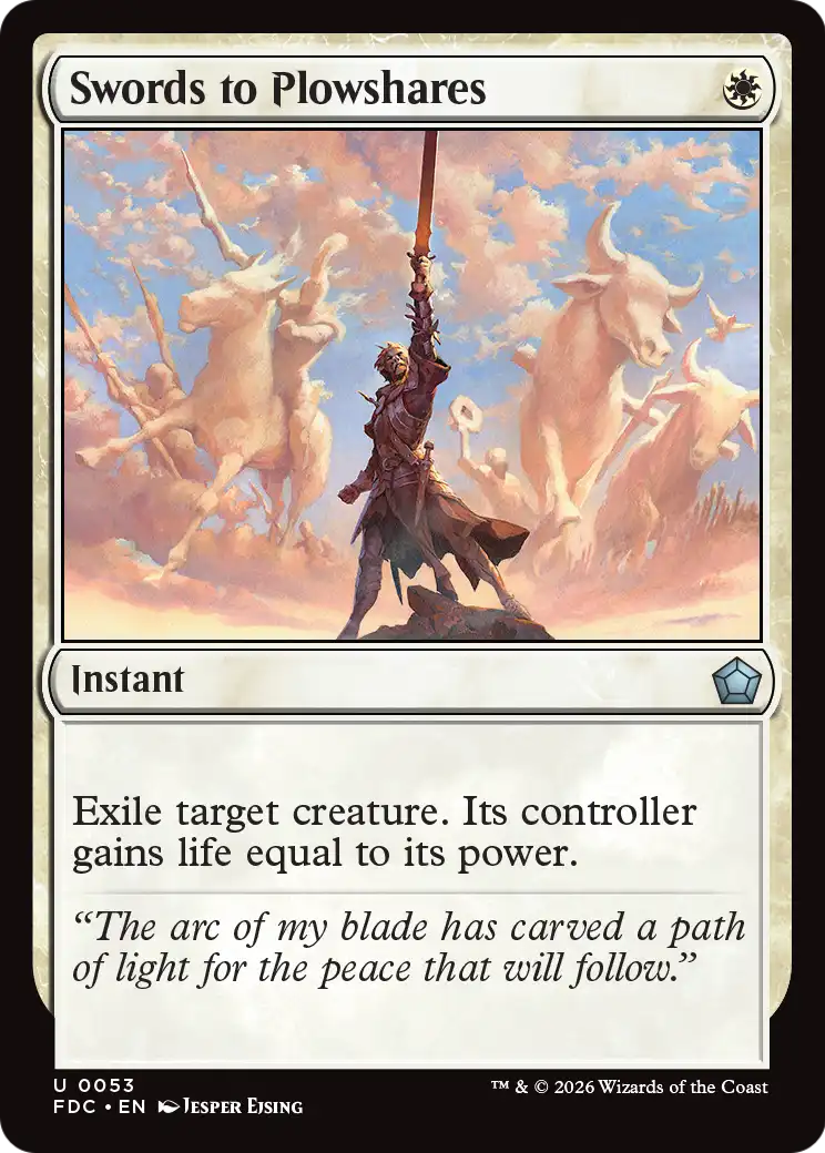 Swords to Plowshares [Foundations Commander] | Gate City Games LLC