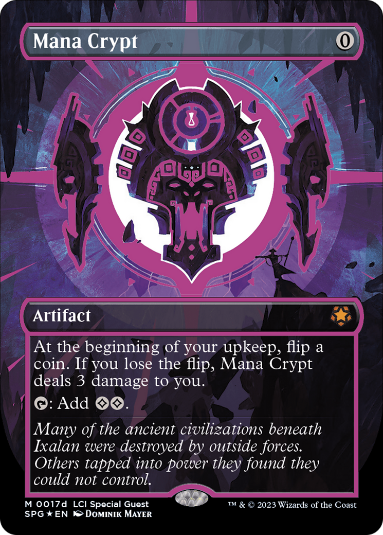 Mana Crypt (0017d) (Borderless) [The Lost Caverns of Ixalan Special Guests] | Gate City Games LLC