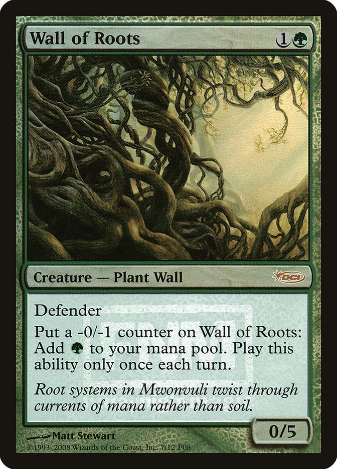 Wall of Roots [Friday Night Magic 2008] | Gate City Games LLC