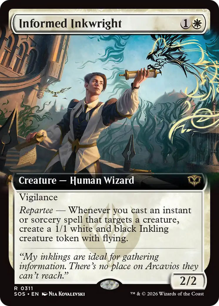 Informed Inkwright (Extended Art) [Secrets of Strixhaven] | Gate City Games LLC