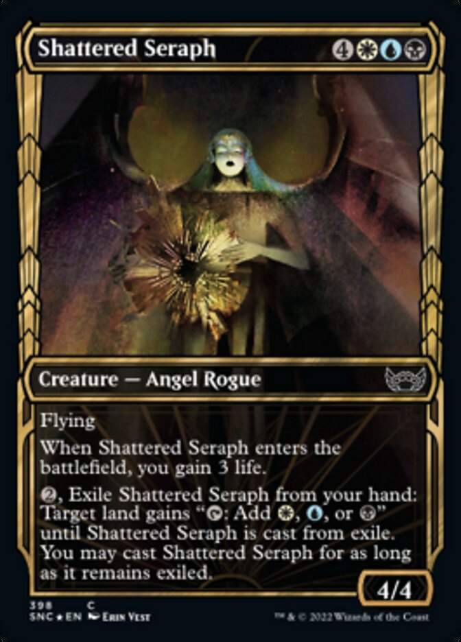 Shattered Seraph (Showcase Golden Age Gilded Foil) [Streets of New Capenna] | Gate City Games LLC