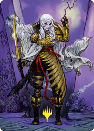 The Wandering Emperor 1 Art Card (Gold-Stamped Signature) [Kamigawa: Neon Dynasty Art Series] | Gate City Games LLC