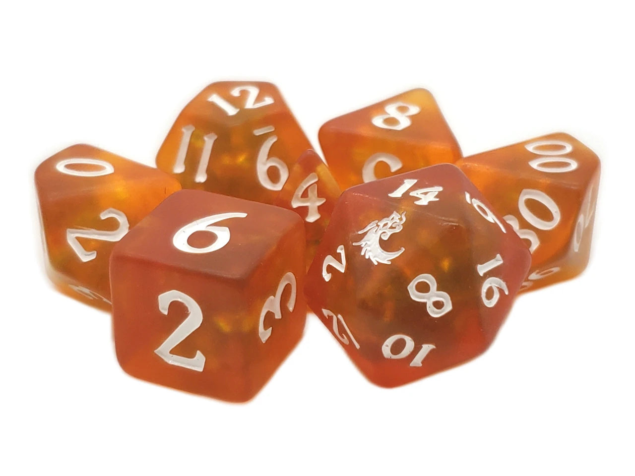 Old School Dice - 7 Piece DnD RPG Dice Set | Gate City Games LLC