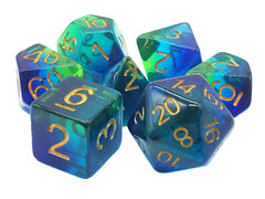 Old School Dice - 7 Piece DnD RPG Dice Set | Gate City Games LLC