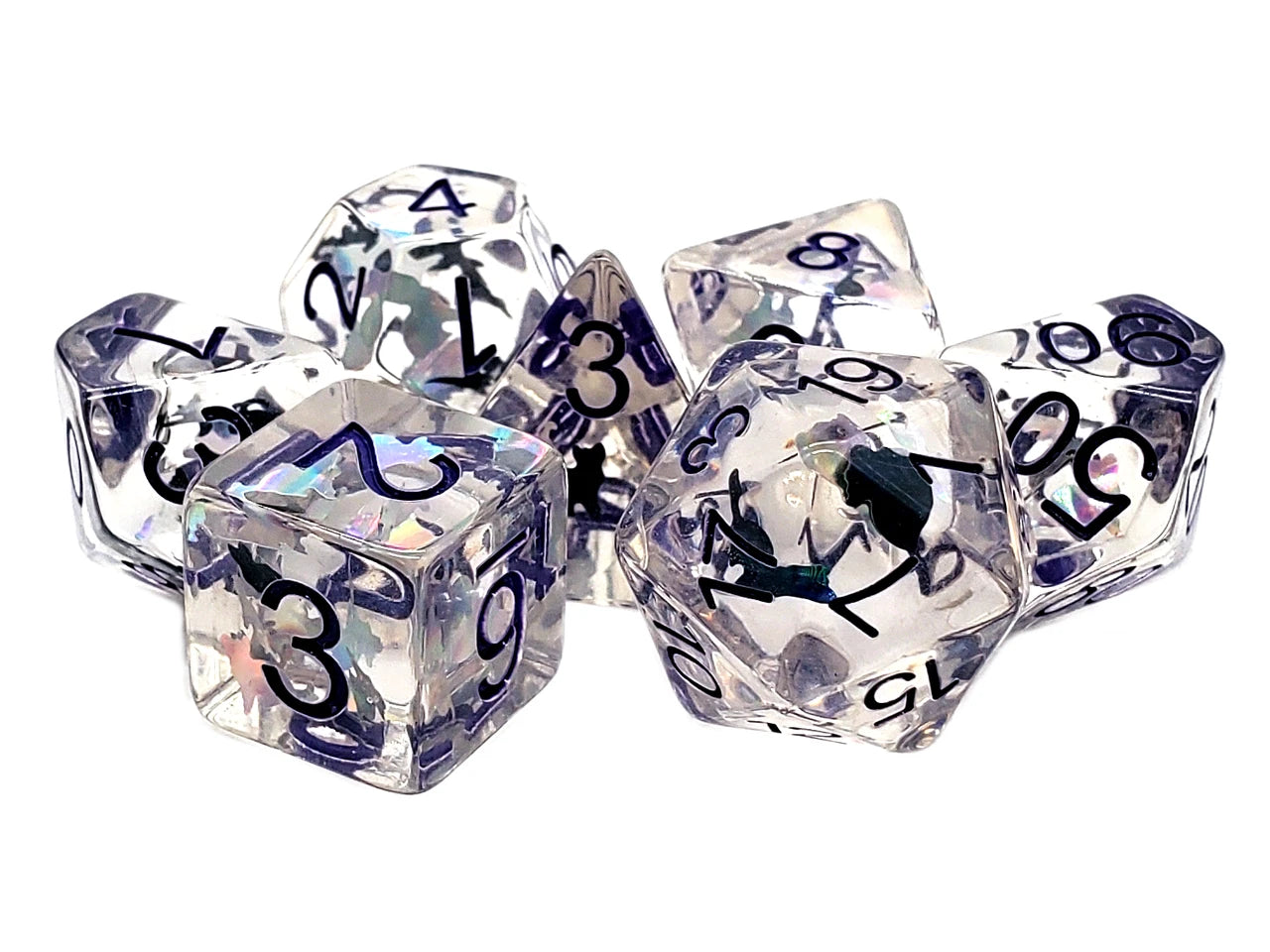 Old School Dice - 7 Piece DnD RPG Dice Set | Gate City Games LLC