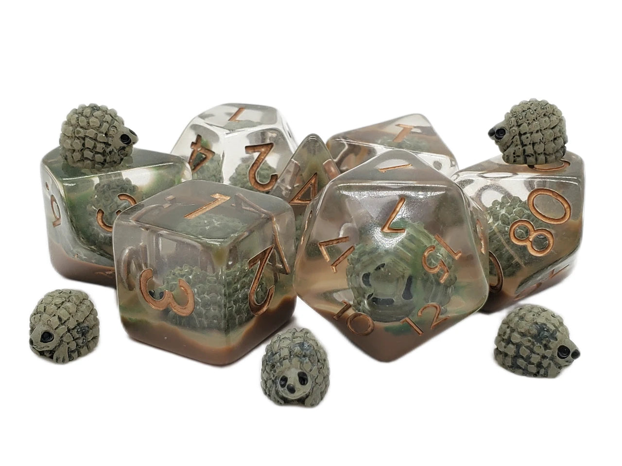 Old School Dice - 7 Piece DnD RPG Dice Set | Gate City Games LLC