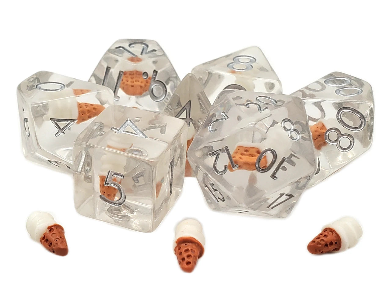 Old School Dice - 7 Piece DnD RPG Dice Set | Gate City Games LLC
