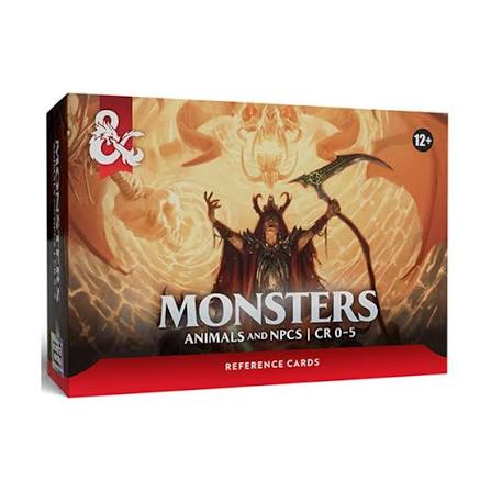 Dungeons & Dragons Reference Cards - Monsters | Gate City Games LLC