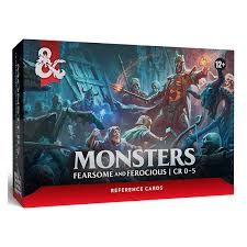 Dungeons & Dragons Reference Cards - Monsters | Gate City Games LLC