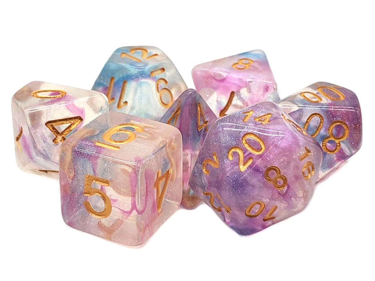 Old School Dice - 7 Piece DnD RPG Dice Set | Gate City Games LLC