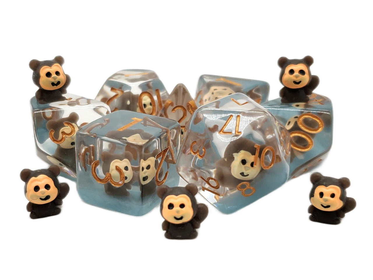 Old School Dice - 7 Piece DnD RPG Dice Set | Gate City Games LLC