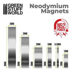 Green Stuff World N52 Magnets x100 | Gate City Games LLC