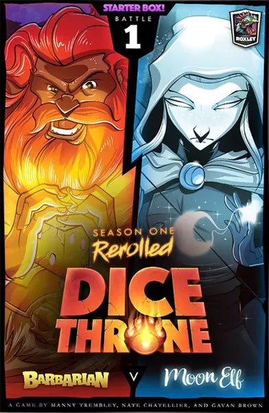Dice Throne S1R: Barbarian vs Moon Elf | Gate City Games LLC