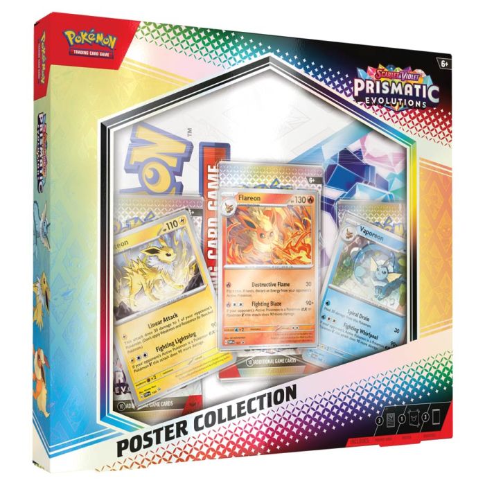 Pokemon Scarlet & Violet Prismatic Evolutions Poster Collection | Gate City Games LLC