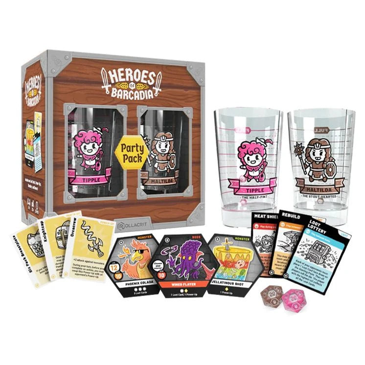 Heroes of Barcadia: Party Pack Expansion | Gate City Games LLC