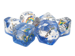 Old School Dice - 7 Piece DnD RPG Dice Set | Gate City Games LLC