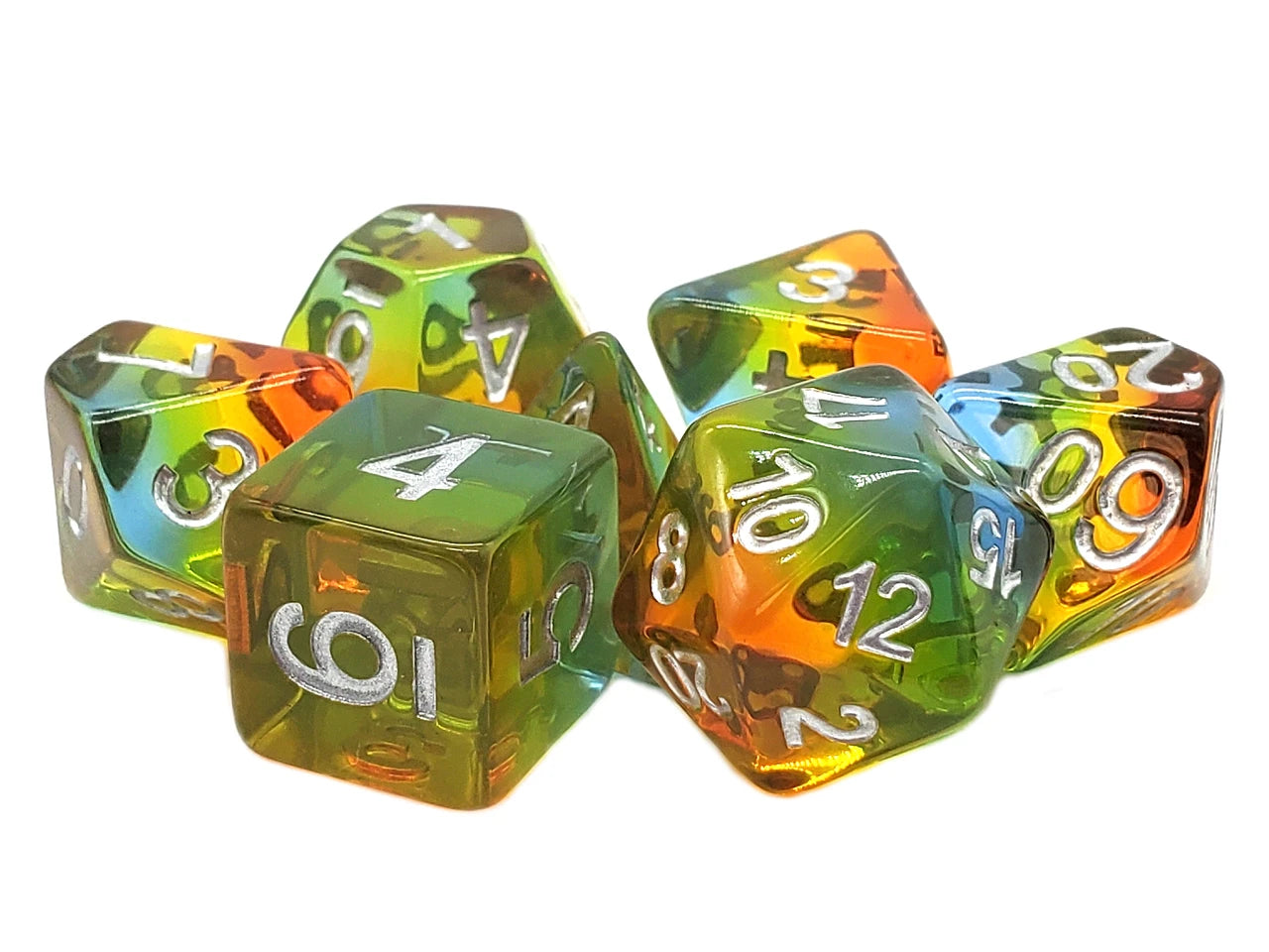 Old School Dice - 7 Piece DnD RPG Dice Set | Gate City Games LLC