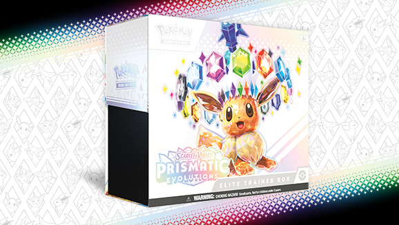 Pokemon Scarlet and Violet Prismatic Evolutions Elite Trainer Box | Gate City Games LLC