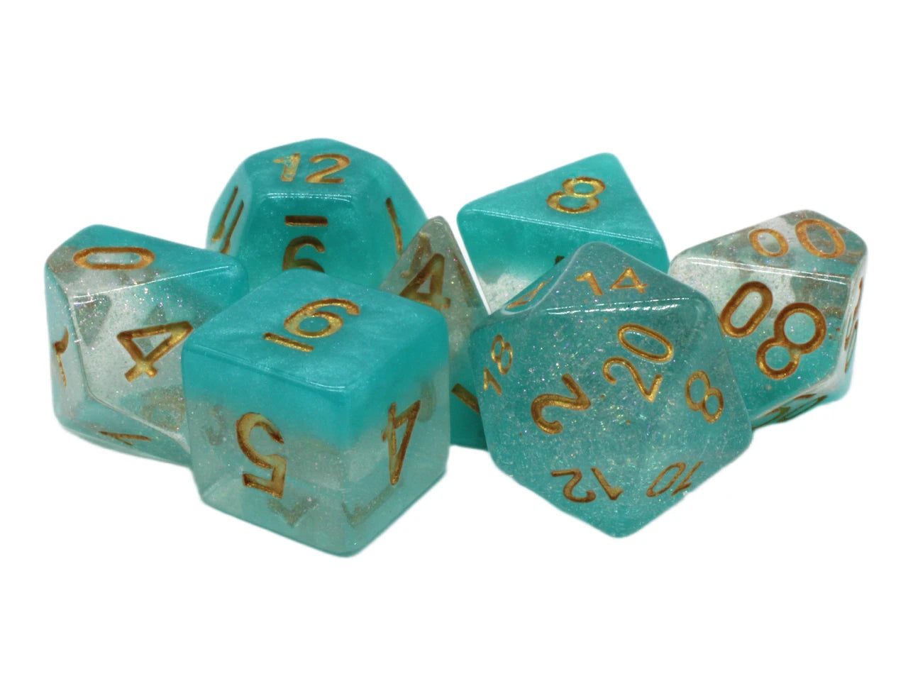 Old School Dice - 7 Piece DnD RPG Dice Set | Gate City Games LLC