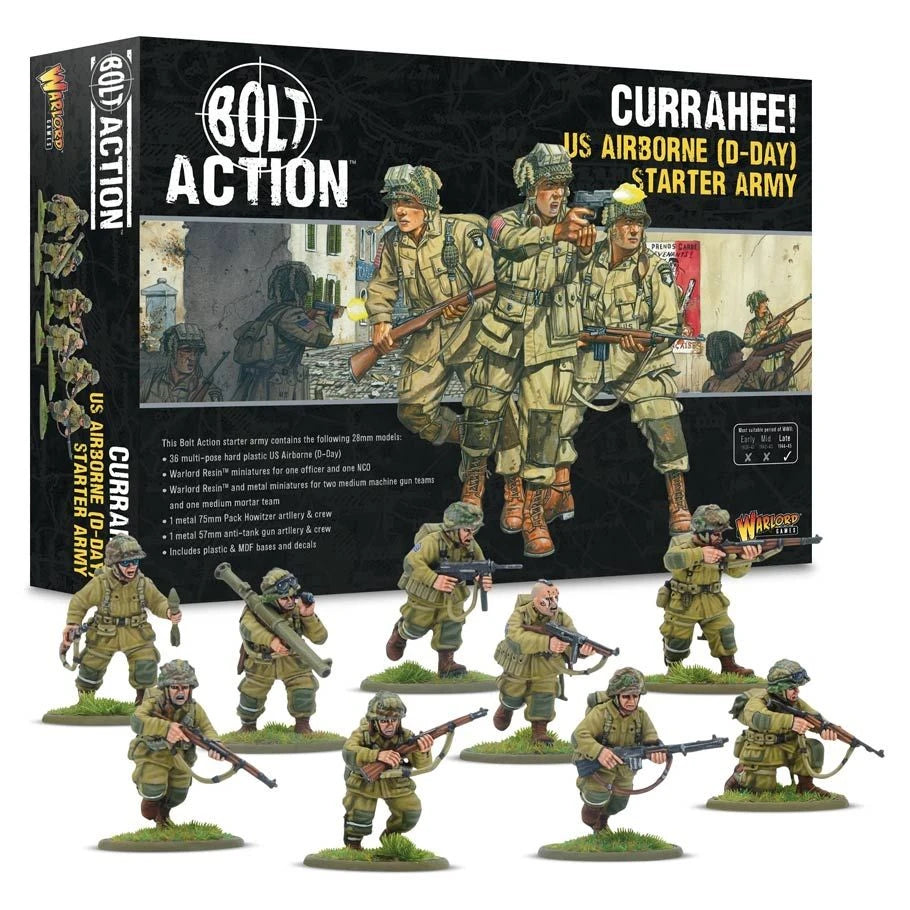 Bolt Action: Currahee! US Airborne (D-Day) Starter Army | Gate City Games LLC