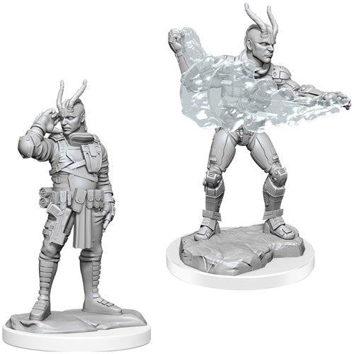 Starfinder Battles Deep Cuts Unpainted Minis: Lashunta Technomancer Male | Gate City Games LLC