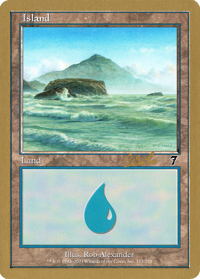 Island (cr333) (Carlos Romao) [World Championship Decks 2002] | Gate City Games LLC