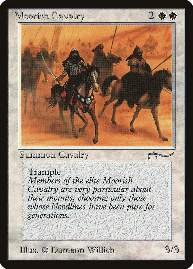 Moorish Cavalry (Light Mana Cost) [Arabian Nights] | Gate City Games LLC