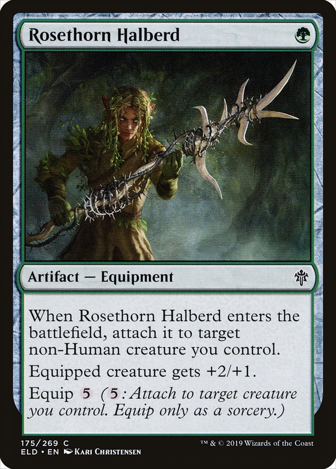 Rosethorn Halberd [Throne of Eldraine] | Gate City Games LLC