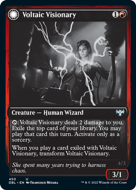 Voltaic Visionary // Volt-Charged Berserker [Innistrad: Double Feature] | Gate City Games LLC