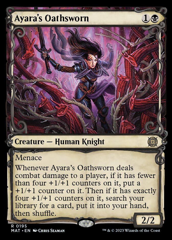 Ayara's Oathsworn (Showcase Halo Foil) [March of the Machine: The Aftermath] | Gate City Games LLC