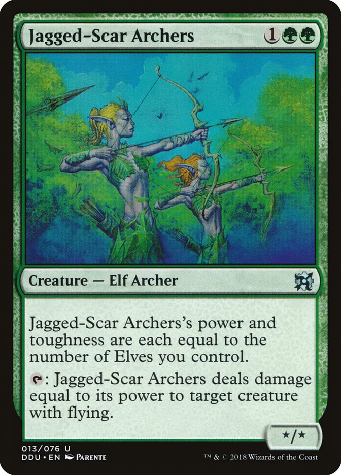 Jagged-Scar Archers [Duel Decks: Elves vs. Inventors] | Gate City Games LLC