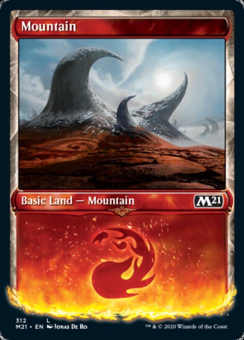 Mountain (Showcase) [Core Set 2021] | Gate City Games LLC