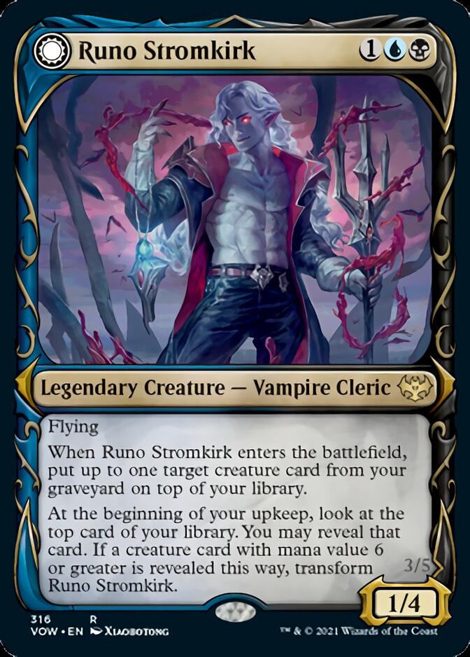 Runo Stromkirk // Krothuss, Lord of the Deep (Showcase Fang Frame) [Innistrad: Crimson Vow] | Gate City Games LLC