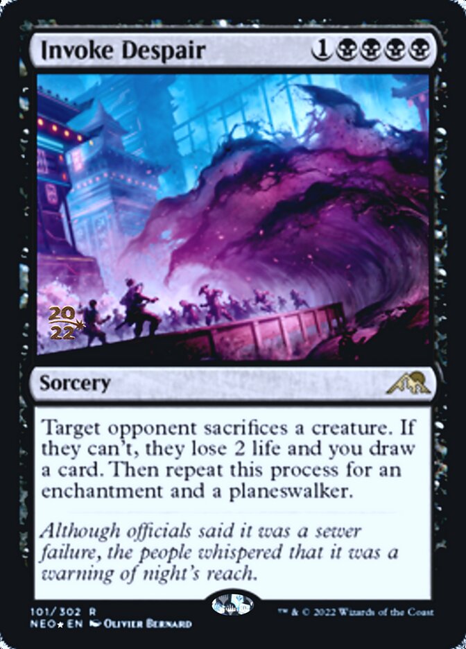 Invoke Despair [Kamigawa: Neon Dynasty Prerelease Promos] | Gate City Games LLC