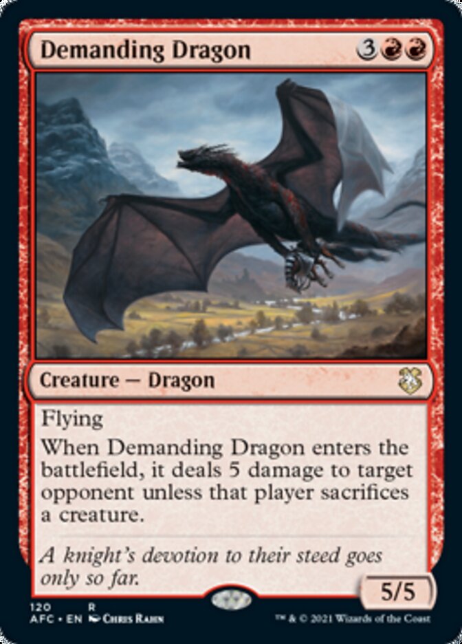 Demanding Dragon [Dungeons & Dragons: Adventures in the Forgotten Realms Commander] | Gate City Games LLC