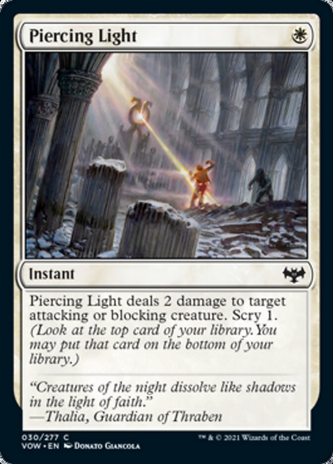 Piercing Light [Innistrad: Crimson Vow] | Gate City Games LLC