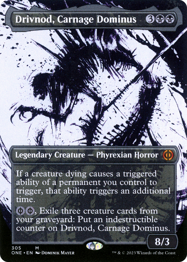 Drivnod, Carnage Dominus (Borderless Ichor) [Phyrexia: All Will Be One] | Gate City Games LLC