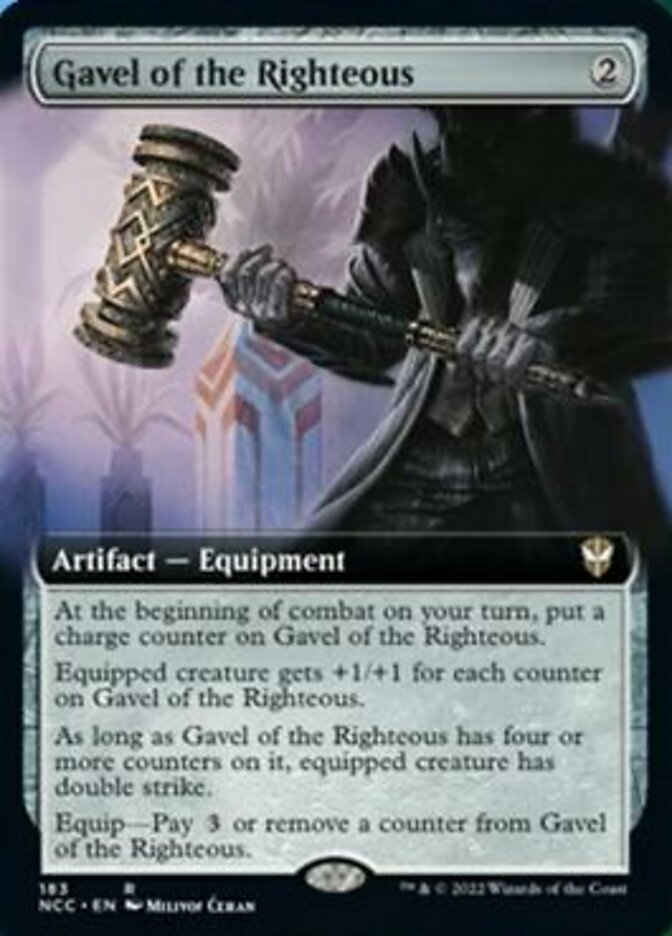 Gavel of the Righteous (Extended Art) [Streets of New Capenna Commander] | Gate City Games LLC